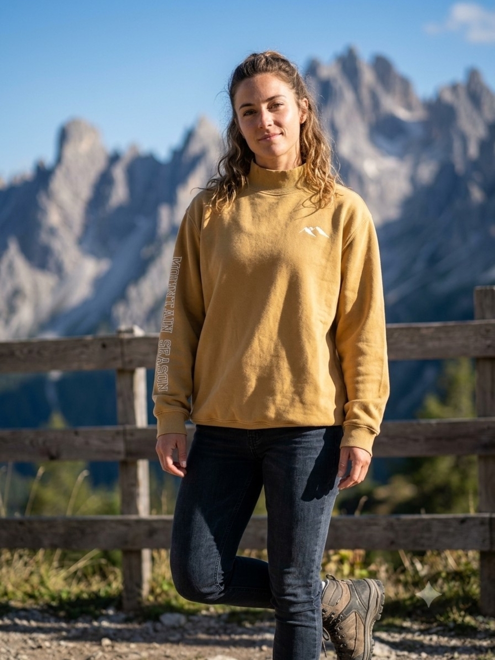 NEW Aerie Mountain Season Mockneck Sweatshirt With Pockets XS